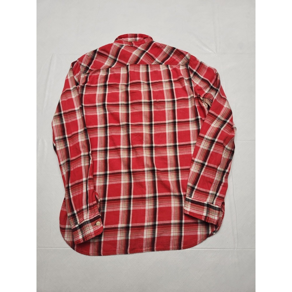 Denim & Supply Ralph Lauren Shirt Mens Medium Red Plaid Flannel Long Sleeve - Picture 11 of 11